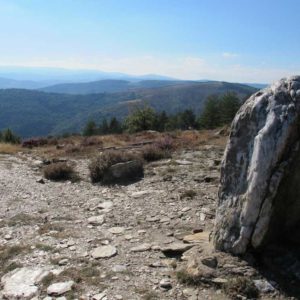 Menhir à Claroudens le long de la voie royale vers Saint-Martin-de-Lansuscle