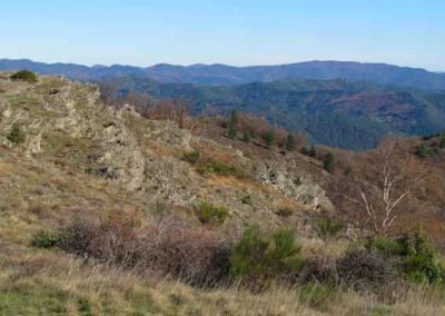 Les Cevennes vues de la corniche des Cevennes