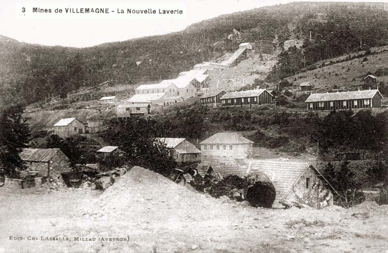Carte postale sur les mines de Villemagne