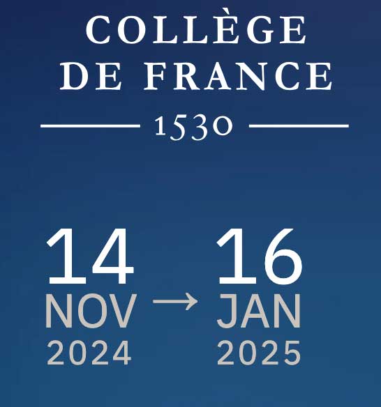 Les cours du Collège de France sur le changement climatique - 14/09/2024 -16/01/2025