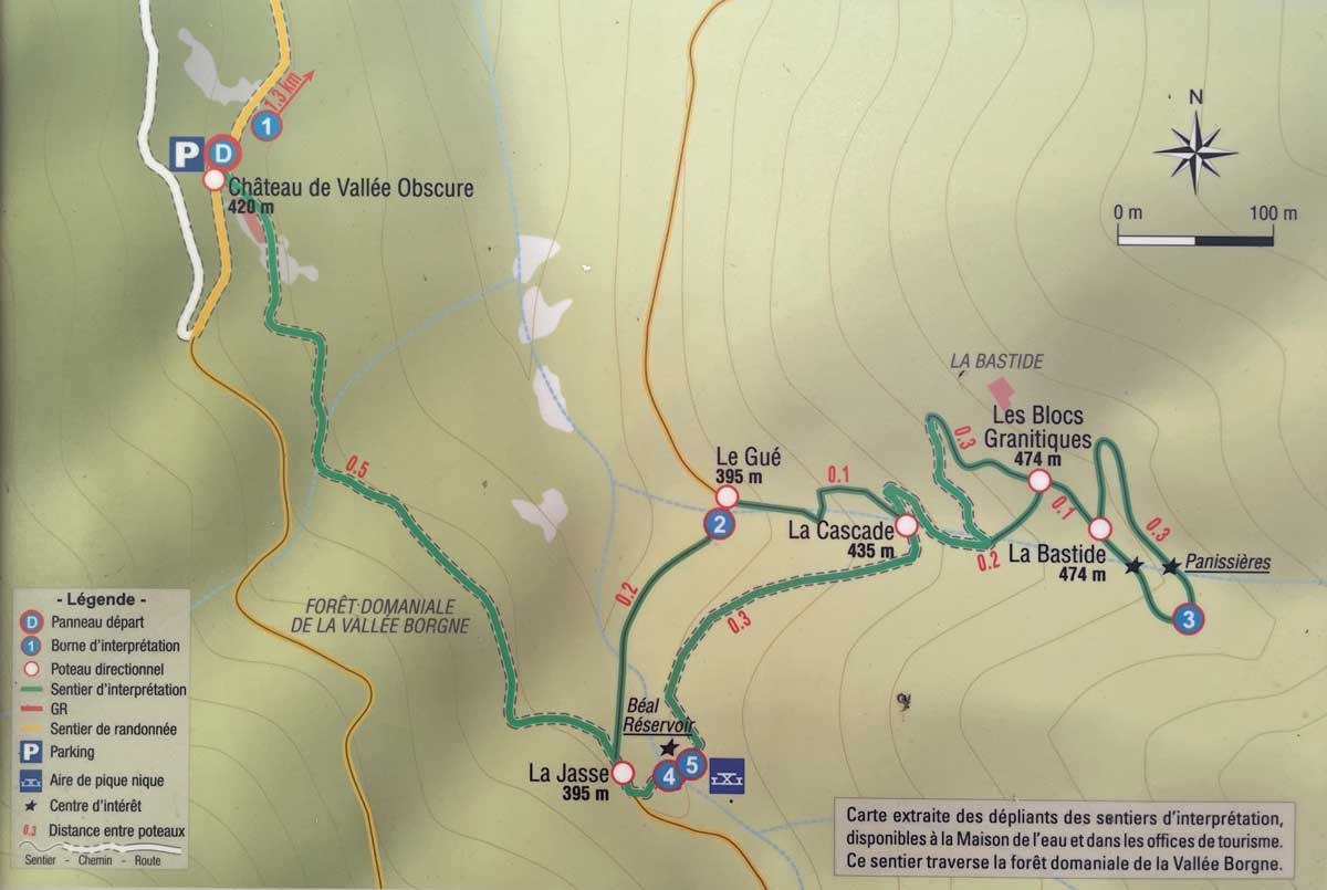 Le sentier de découverte sur la ressource en eau de Valescure à Peyrolles (Gard) réalisé par la communauté de communes Causses-Aigoual-Cévennes Terres solidaires 