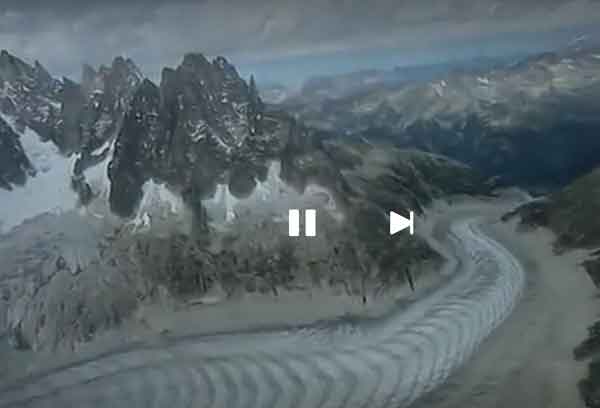 Émission c'est pas sorcier sur le recul des glaciers