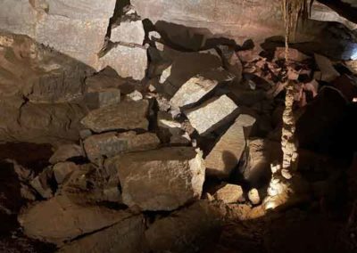 Éboulement - Grotte de la Cocalière