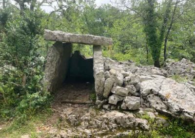 Karst superficiel de la Cocalière - Le dolmen